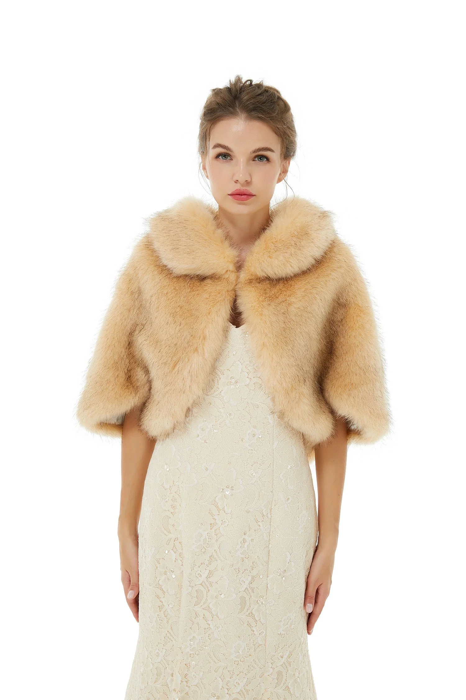 Amy - Winter Faux Fur Wedding Wrap
