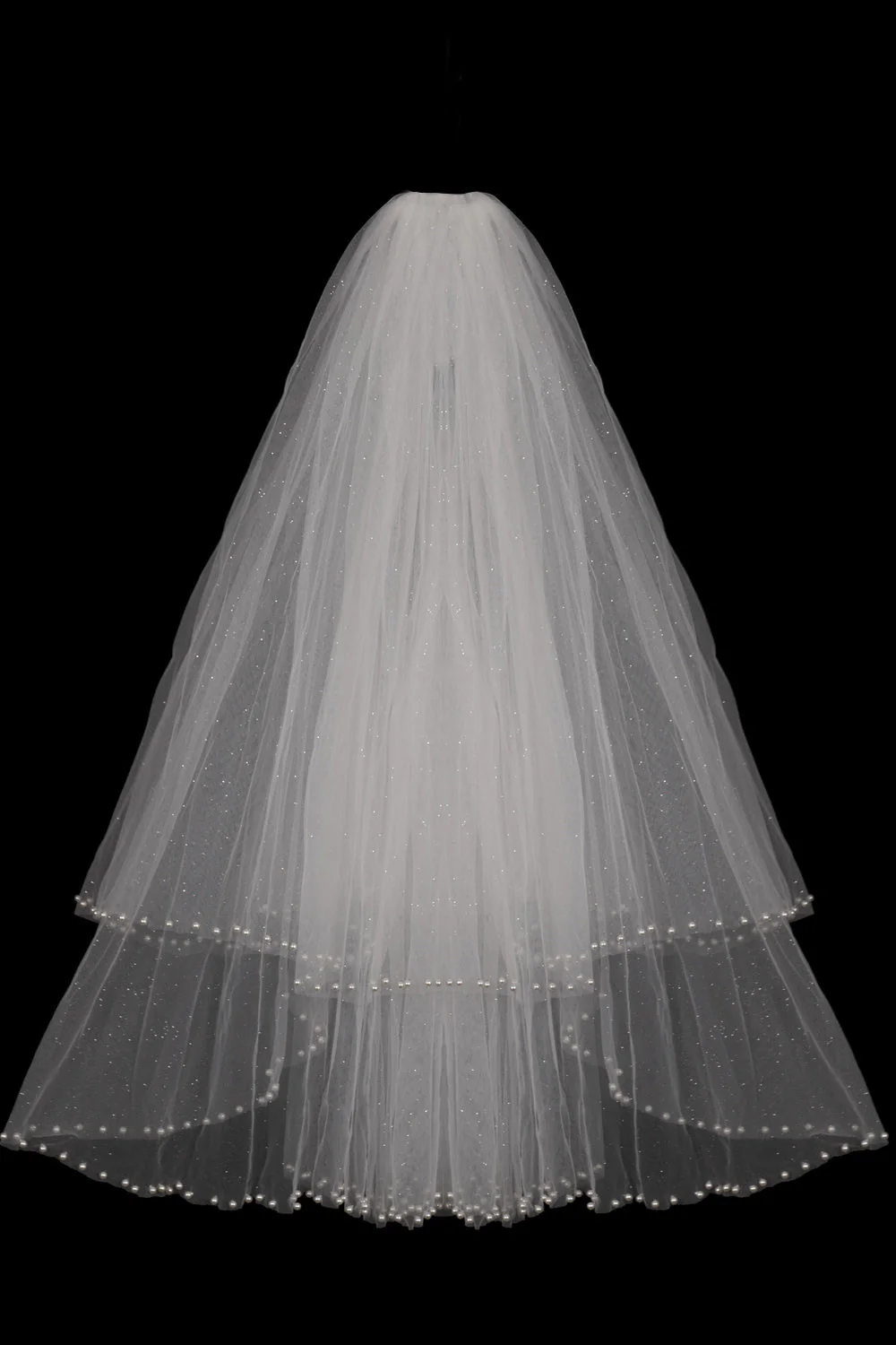 Beverly Classic With Pearls Wedding Veils