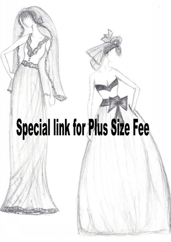 Plus Size Fee: US14W-18W for Dresses, 48-50 for Suits