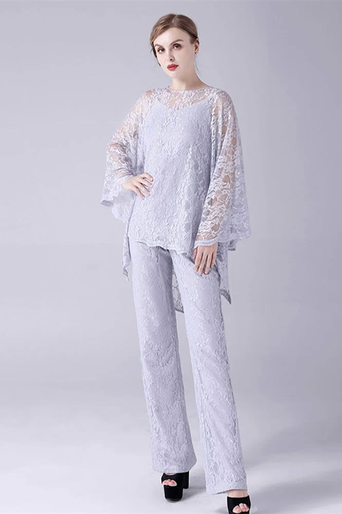 Spaghetti strap sleeveless lace vintage mother's suit