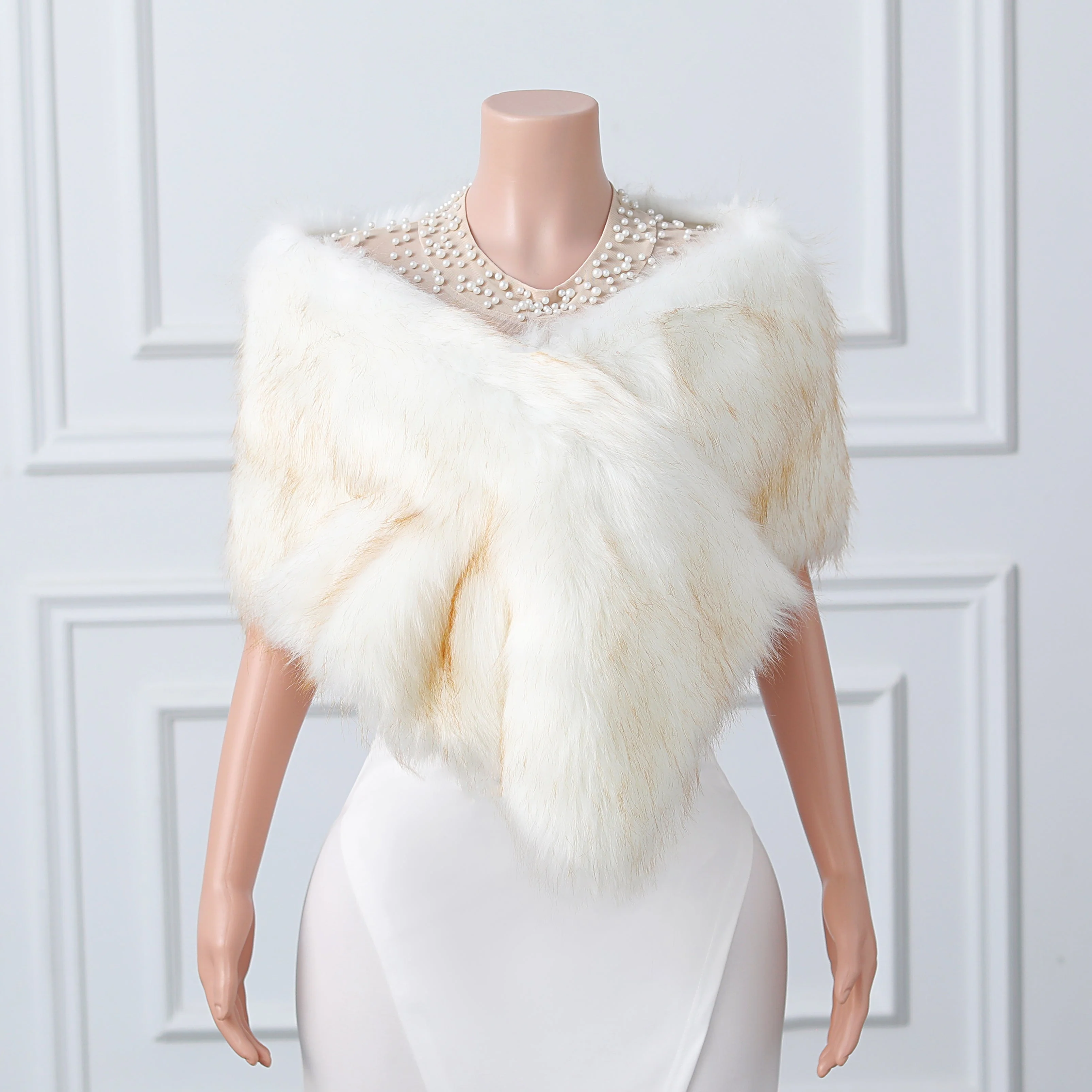 V-neck Rectangular scarf shawl Winter Wedding Wraps